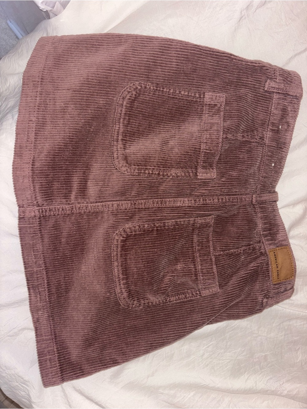 American Eagle Outfitters Mauve Corduroy Mini Skirt